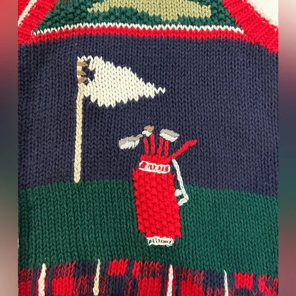 Vintage Pendleton Golf Sweater Vest Large Knockabouts Jacket Red - Picture 5 of 8